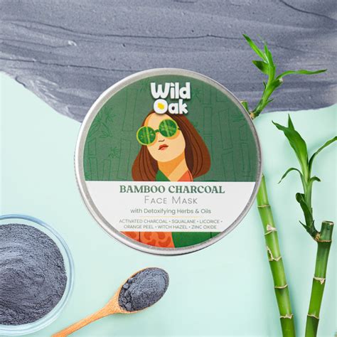 Bamboo Charcoal Face Mask – Deep Pore Cleanse & Detox | Wild Oak India
