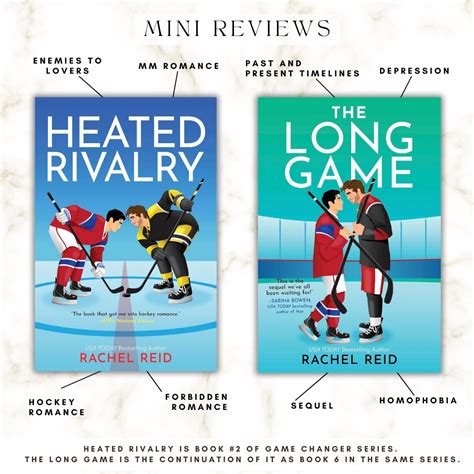 Mini Review for Heated Rivalry and The Long Game by Rachel Reid | Mlm ...