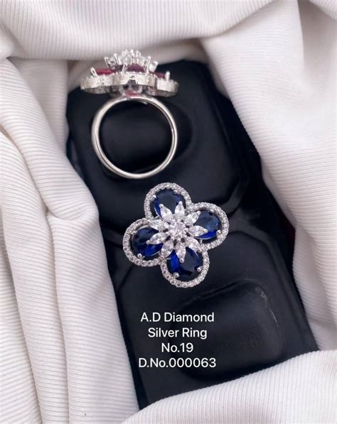 AD Diamond Silver Ring Collection