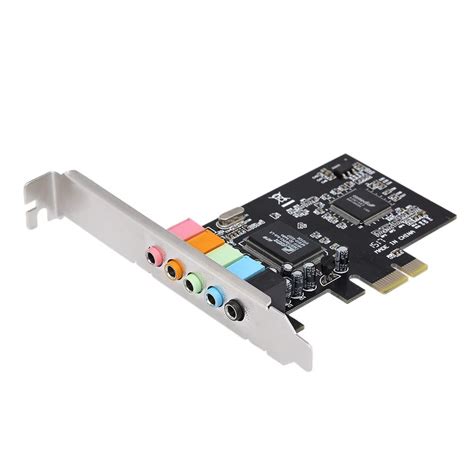 PCI-E Express Expansion Card 5.1 Sound 5 Port Sound Card Stereo ...