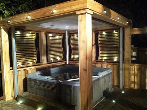 34 Perfect Outdoor Hot Tub Privacy Ideas - DecoRewarding | Hot tub ...