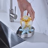Stainless Steel Glass Rinser for Kitchen Sink, Glass Bottle Cup Washer ...