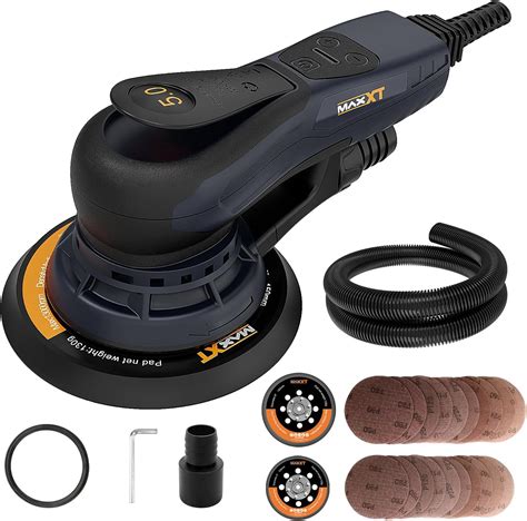 MAXXT Electric 5mm Orbital Sander, Palm Sander with Brushless Motor ...