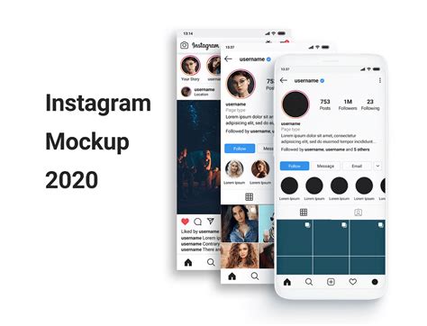 Instagram Mockup Psd 1500x1000