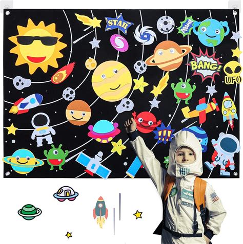 HomeMall Outer Space Felt Board Story Set, 3.5 Ft India | Ubuy