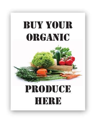 Organic Produce Sign 的图像结果