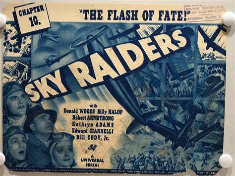 ORIGINAL SERIAL LOBBY CARD - SKY RAIDERS (a) - 1941 – scene card - Ch ...