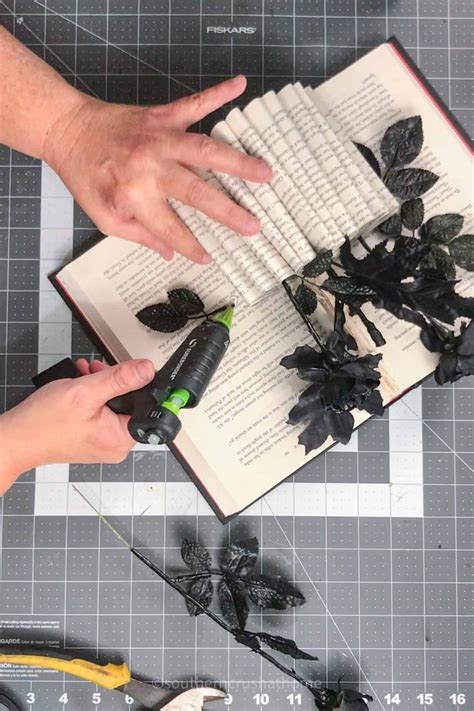 Easy Book Art: How to Make a Folded Book Page Flower Vase - Southern ...