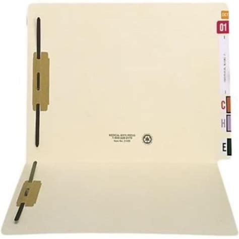 Medical Arts Press® Extended End-Tab Folders w/2 Fasteners, Tab ...