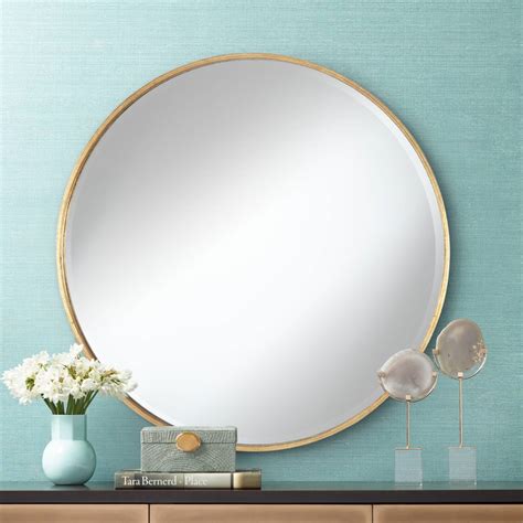 Gold, Round, Vanity Mirrors, Mirrors | Lamps Plus