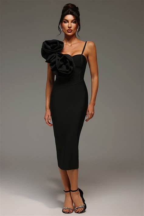 Ebon Elegance Sleek Dress – The Latest Labels