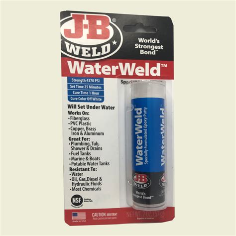 J-B Weld WaterWeld Epoxy 2oz • Samaroo's Materials & General LTD