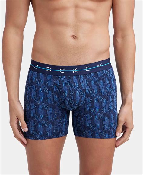 Buy Super Combed Cotton Elastane Printed Boxer Brief with Ultrasoft ...