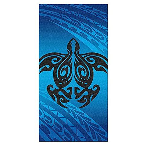 Hawaii Beach Towel Tribal Honu Turtle Blue : Amazon.in: Home & Kitchen