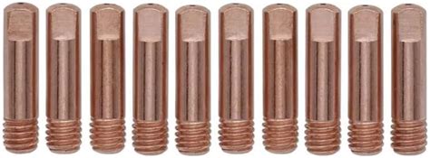 M6 x 25mm 0.8mm MIG Welding Tips – Copper Nozzles for Inverter Welding ...
