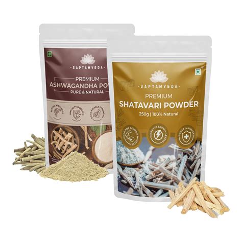 Ashwagandha & Shatavari Powder - Natural Stress Relief & Hormonal Bala ...