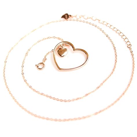 Buy GIVA 925 Sterling Silver Anushka Sharma Rose Gold Heart Pendant ...