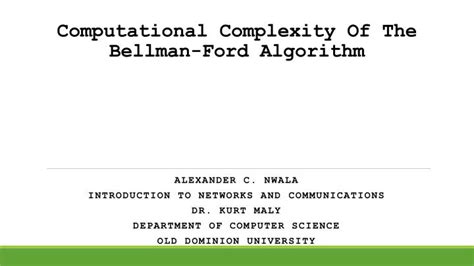 Bellmann Ford Algorithm Complexity 的图像结果