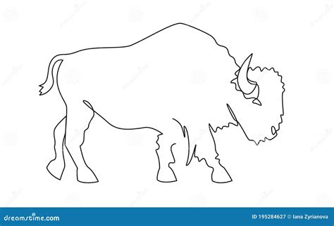 Continuous One Line Drawing of Bull Symbol of the Chinese New Year ...