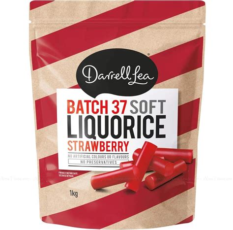Darrell Lea Batch37 Soft Liquorice Candy Natural Strawberry Licorice ...
