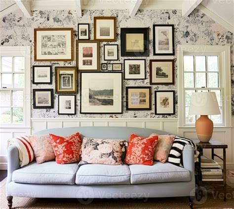 vivo habitación galería muro, hogar decoración y pared arte, enmarcado ...