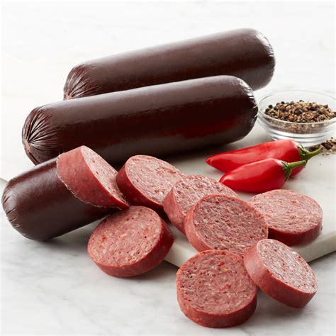 Spicy Beef Summer Sausage 4-Pack | Hickory Farms