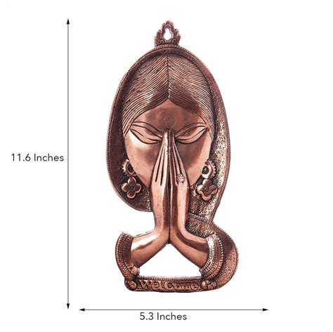 Welcome Lady Metal Wall Hanging - eCraftIndia Online