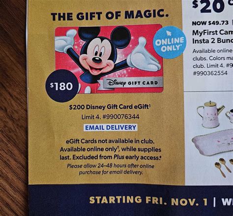 BIG Sam's Club Disney Gift Card Deals Coming NEXT WEEK | the disney ...