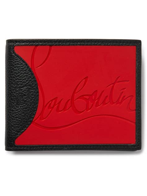 Christian Louboutin - Logo-Debossed Leather and PU Billfold Wallet ...