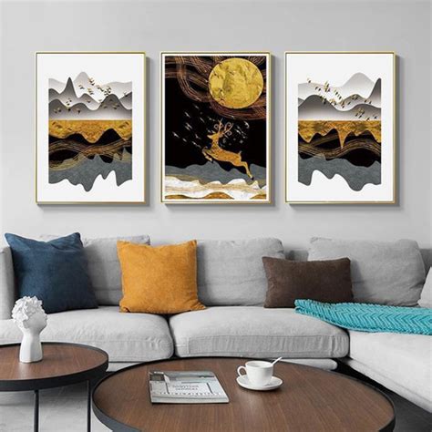 Jual lukisan dinding minimalis, cocok untuk interior kantor, hotel ...