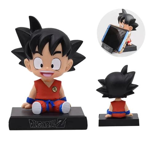 DBZ Goku Bobblehead With Mobile Holder For Cars, Work Desk.