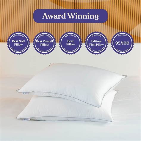 FluffCo Zen Pillow Down Feather King Size Pillows | Luxury Hotel ...