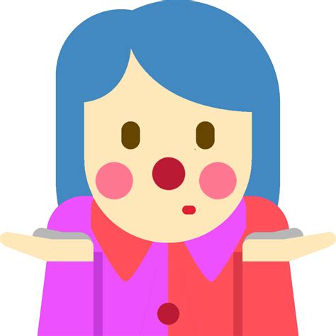 clown_girl_shrug - Discord Emoji