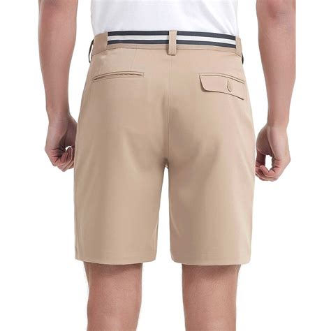 Lesmart Men's Dry Fit Golf Stretch Shorts with Pockets | Men's White ...