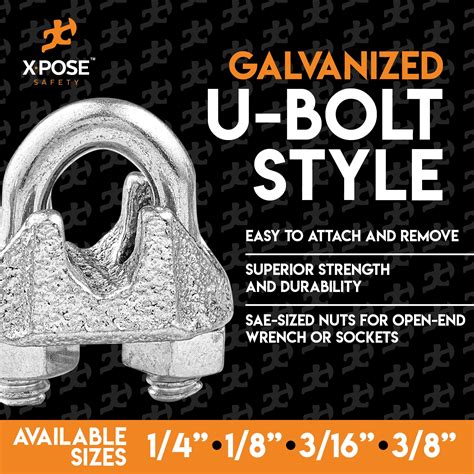 Buy Wire Rope Clamp for Stainless Steel Wire Rope - Galvanized U Bolt ...