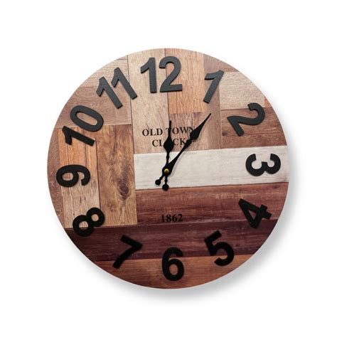 CLASSIC ROULETTE WOODEN DIGITAL WALL CLOCK – SUREKH DECOR