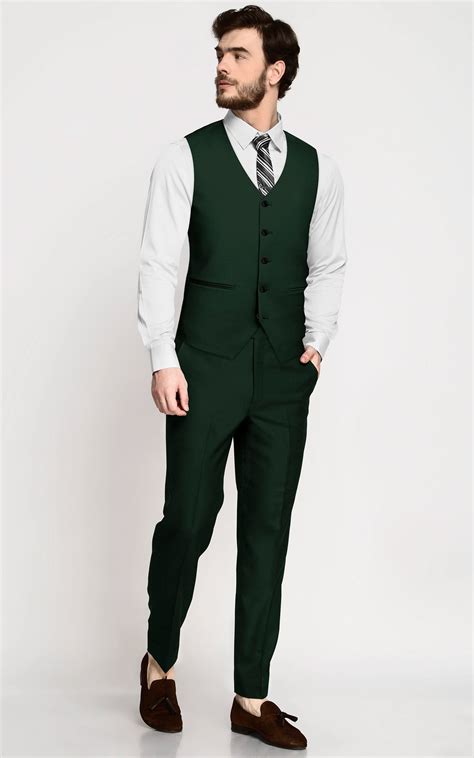 Emerald Green Wool Vest - A.i. Perfect Fits