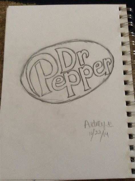 Dr Pepper Soda Can Drawing