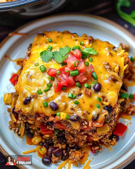Slow Cooker Taco Casserole