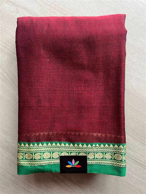 Mango Border Narayanpet Mercerized Cotton Saree -19751-19752 – FABK