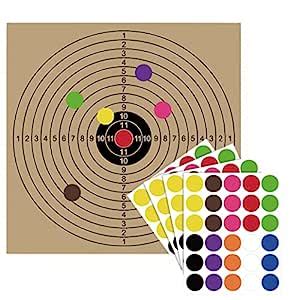 Air Shot Paper Targets-5.5 by 5.5 inch-Fits Gamo Cone Traps and Metal ...