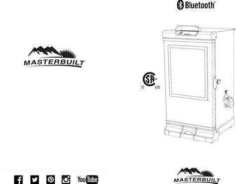 Masterbuilt ESQ-3040C5 30 and 40 inch Electric Smoker with Bluetooth ...