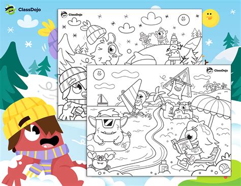 Image result for ClassDojo Monster Coloring Pages
