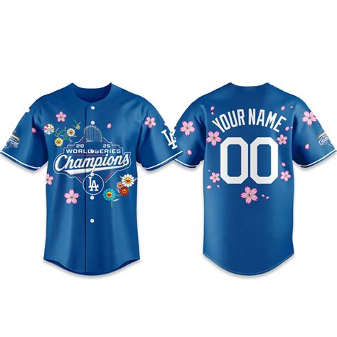 Dodgers x Murakami World Series Champions 2025 Customized Jersey