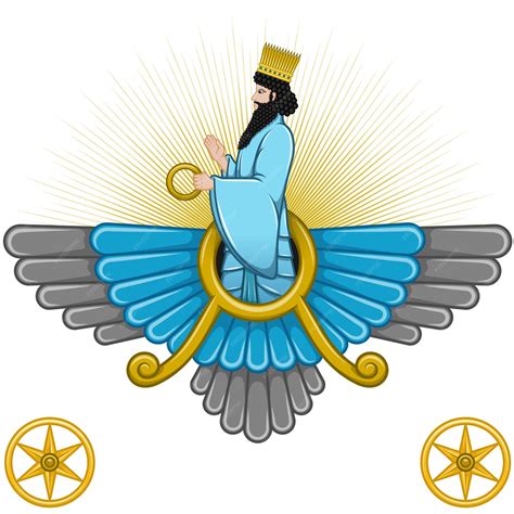 Premium Vector | Zoroastrian symbol design