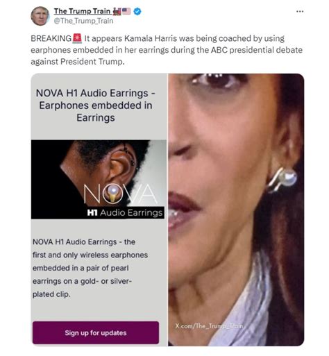 Kamala Harris’ earrings spark bizarre conspiracy after Presidential ...
