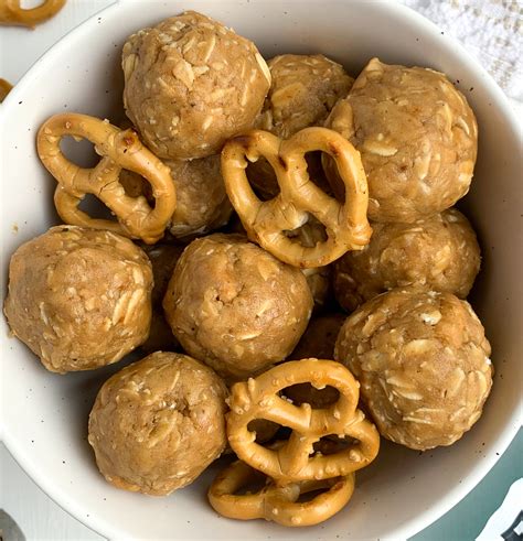 Peanut Butter Pretzel Energy Bites - Naturally Being Nat