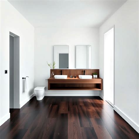 Dark Wood Floor Bathroom Ideas