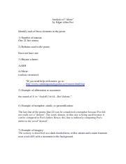 Analysis of 'Alone' by Edgar Allen Poe: Stanzas, Rhyme Scheme, | Course ...