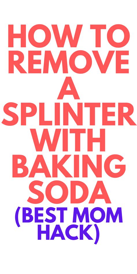 Image result for Remove Splinter